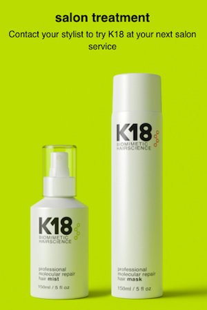 K 18 In Salon At Home Treatments Chorley